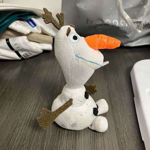 Disney Frozen Olaf Ty Glitter Soft Toy Plush Approx 7 Inches - Picture 2 of 6